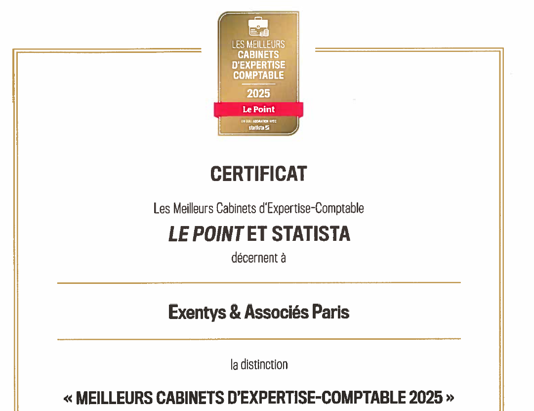 Exentys dans le classement des meilleurs cabinets