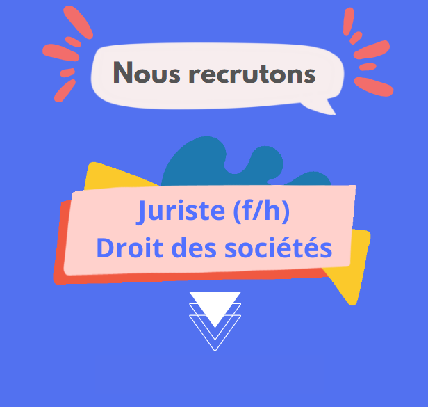 Offre d'emploi - juriste droit des sociétés