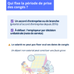 Fixation des congés payés : règles
