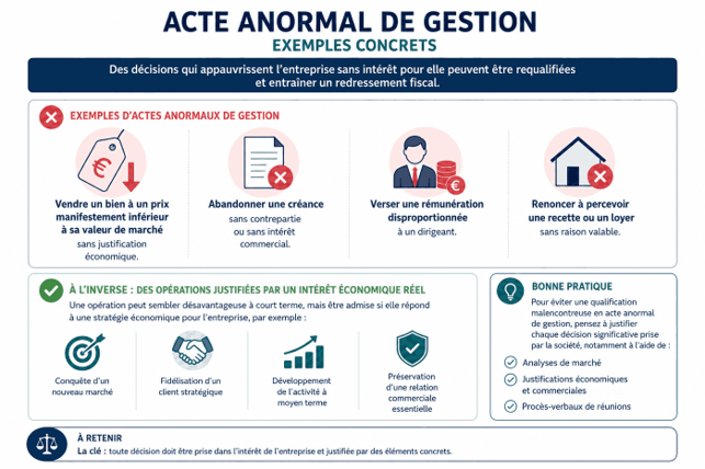Exemple acte anormal de gestion